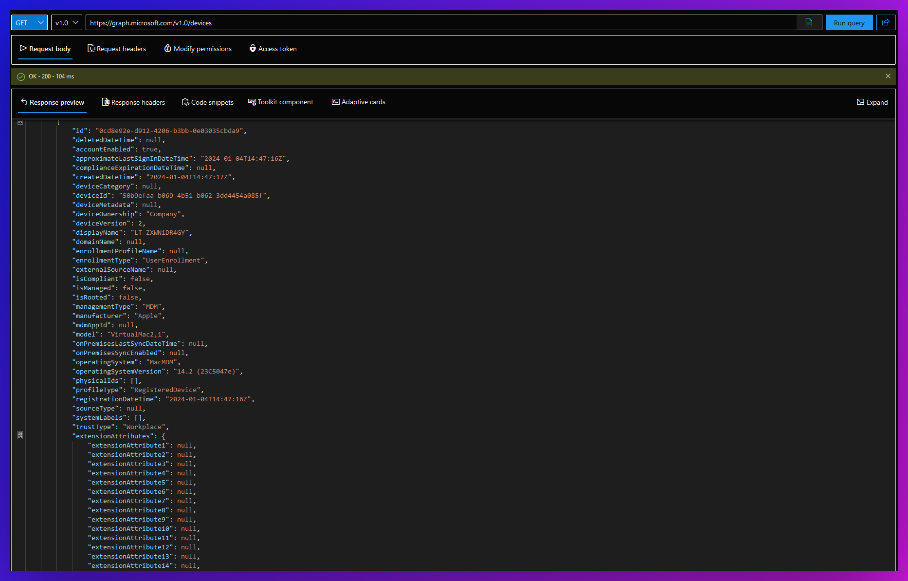 From Intune to EntraID – Add custom data to the Extension Attributes ...